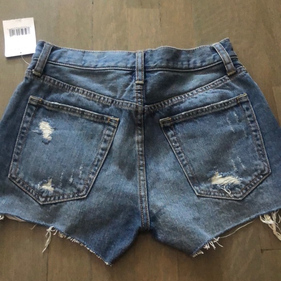 Free People Denim Shorts 24 - Picture 3 of 3